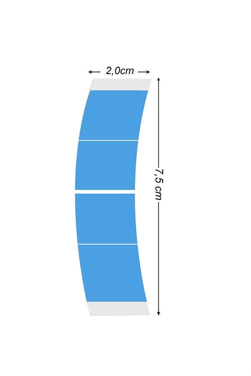 Walker Tape Lace Front Mini's™ Protez Saç Bandı Oval 3/4″ x 3″ (1,90 x 7,62 cm) 72 Adet