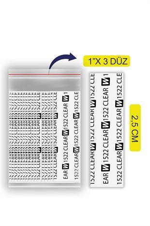 Walker TapeWalker Tape 1522 Clear™ Protez Saç Bandı Düz 1