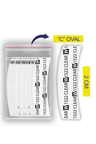 Walker TapeWalker Tape 1522 Clear™ Protez Saç Bandı Oval 