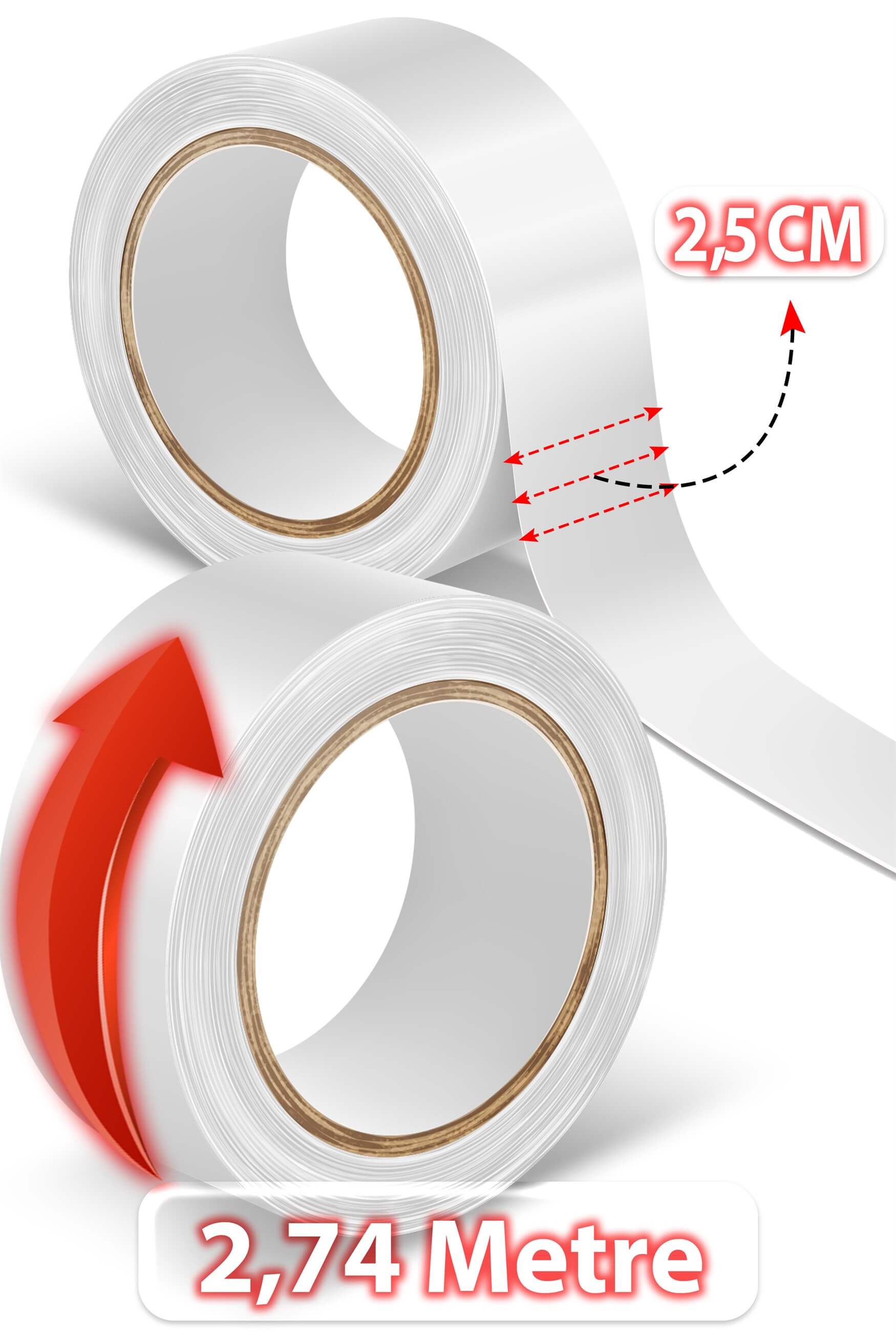 True Tape All Base Tape™ Roll - Protez Saç Bandı Rulo 1