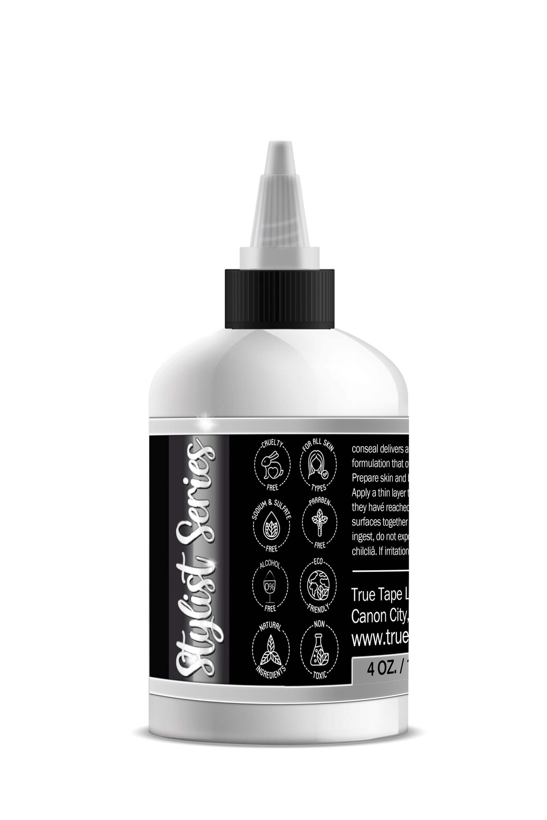 True Tape ConSEAL Soft-Bond Adhesive Protez Saç Yapıştırıcısı 4 FL OZ (120ML)