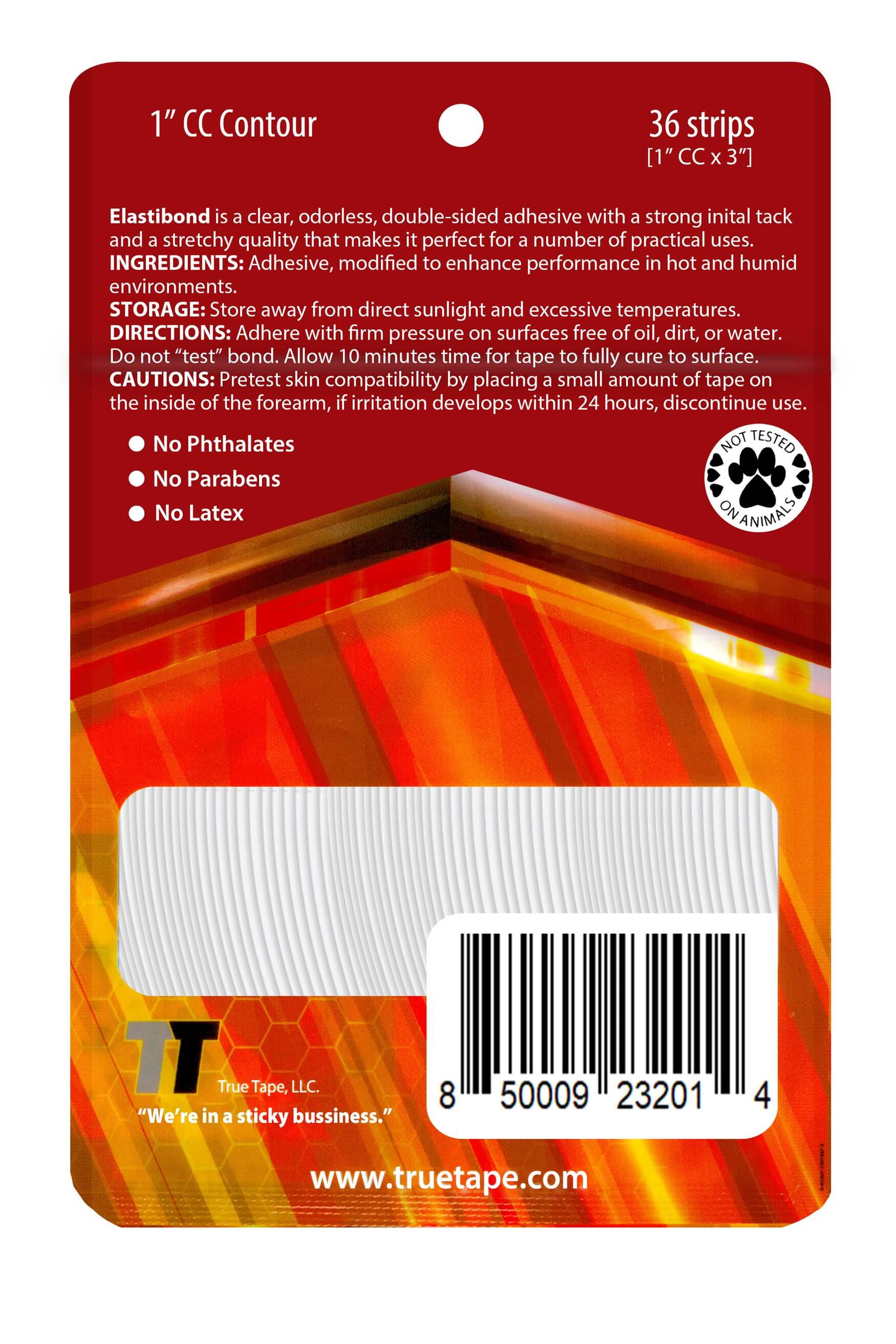 True Tape ElastiBond Protez Saç Bandı Oval ( 1