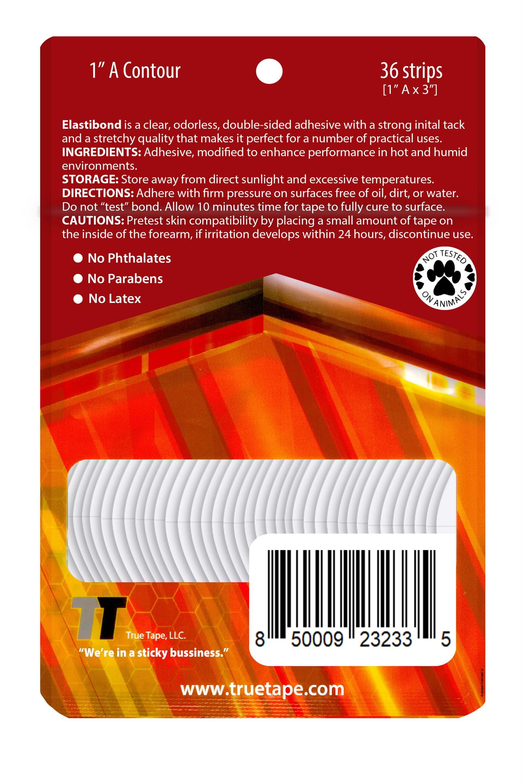 True Tape ElastiBond Protez Saç Bandı Oval ( 1