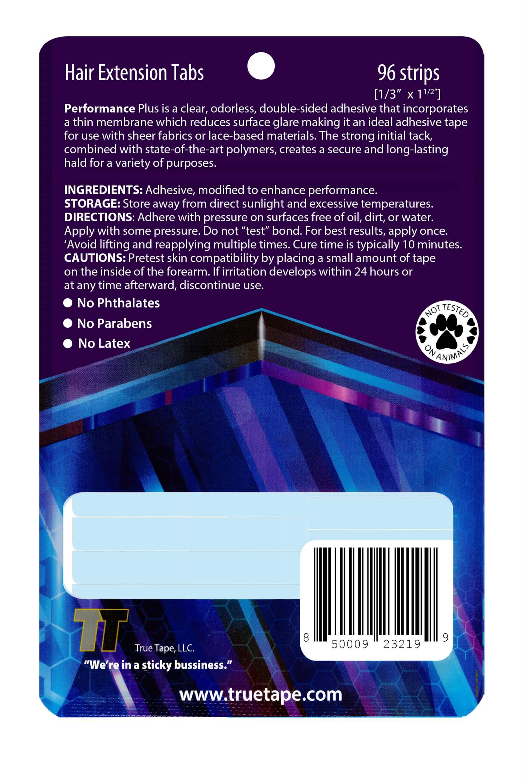 True Tape Performance Plus Hair Extension Tape - Bant Kaynak Bandı (4 cm x 0,8 cm) 96 Adet