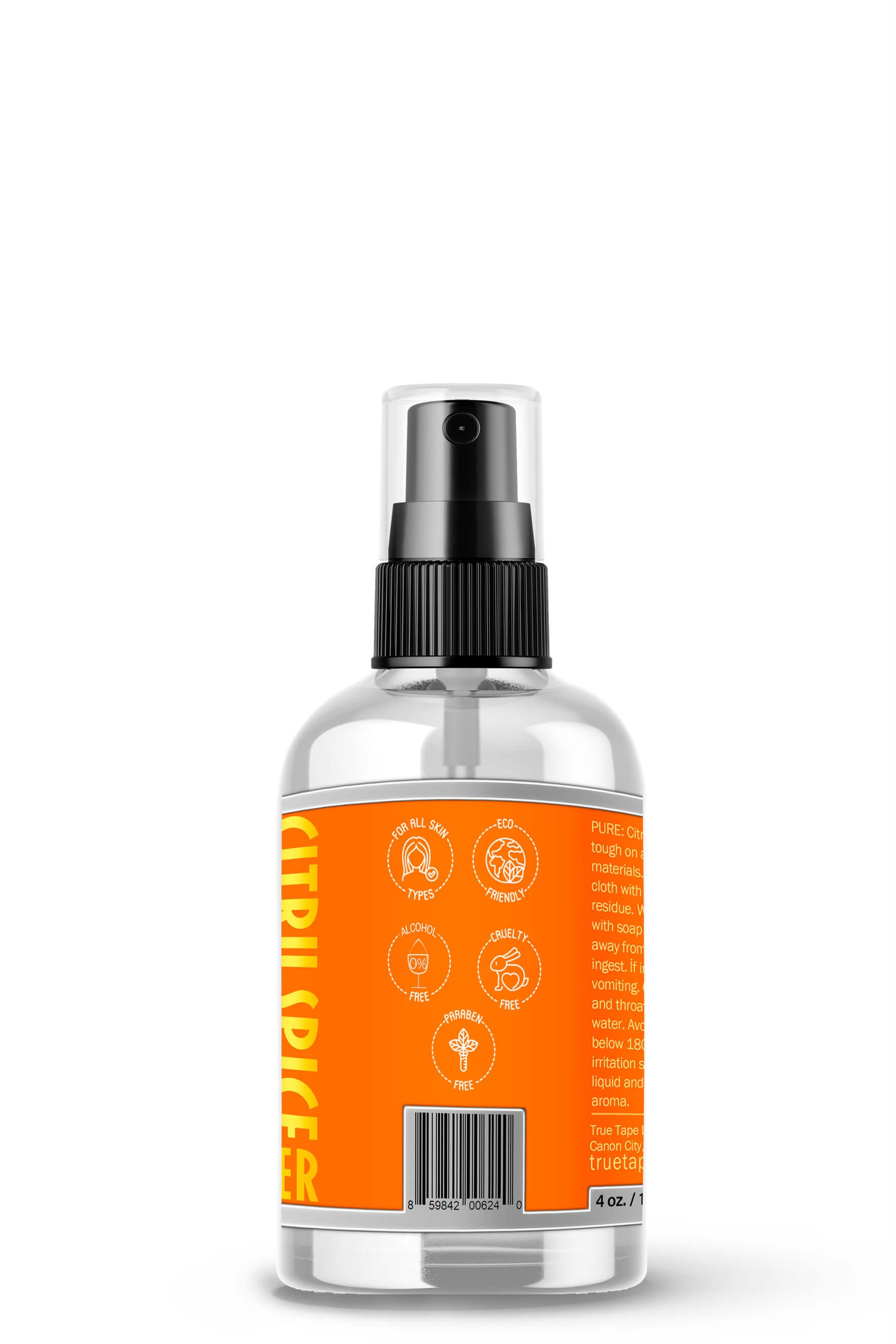 True Tape PURE Citru spice Remover Protez Saç Bant Sökücüsü 4 FL OZ (120 ML)