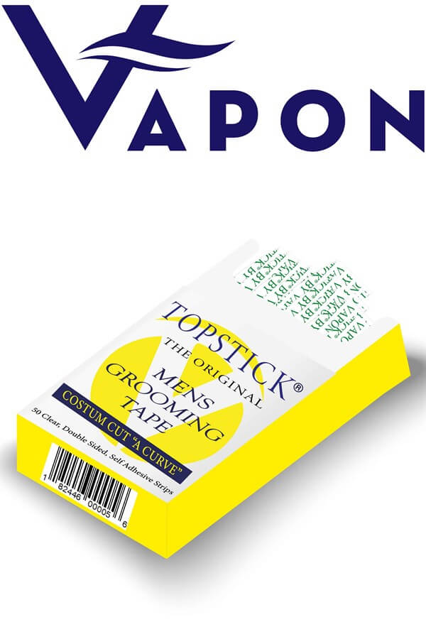 Vapon TapeVapon Tape | TOPSTICK Plus Protez Saç Bandı Oval (2,0cm x 7,5cm) 50 Adet Vapon Tape Protez Saç Bandı 