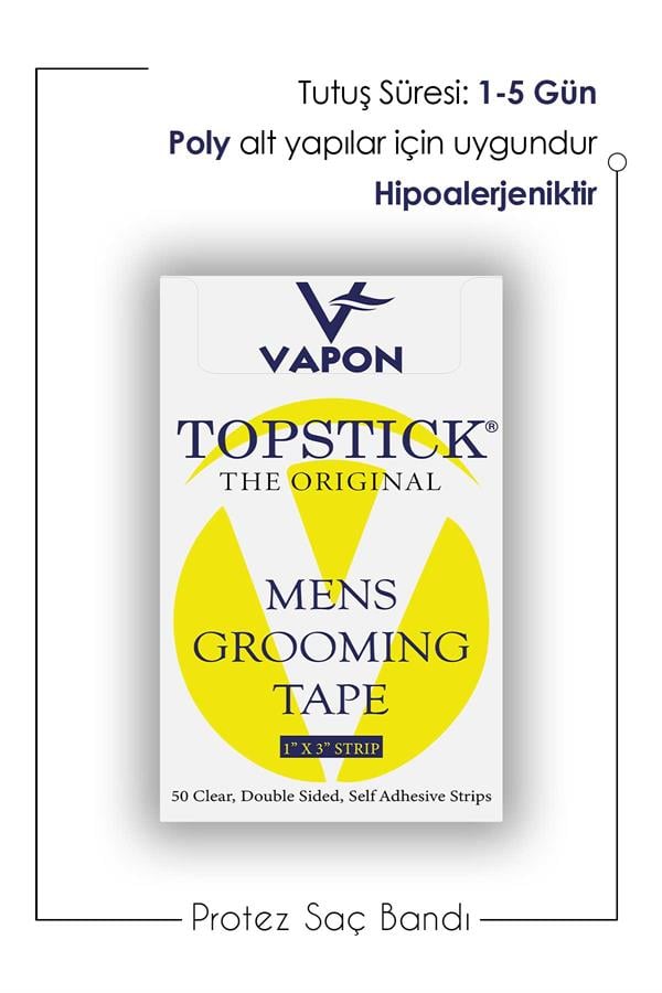 Vapon TapeVapon Tape | TOPSTICK The Original Protez Saç Bandı Düz (2,5cm x 7,5cm) 50 Adet Vapon Tape | TOPSTICK The Original Protez Saç Bandı Düz (2,5cm x 7,5cm) 50 Adet 182446000032