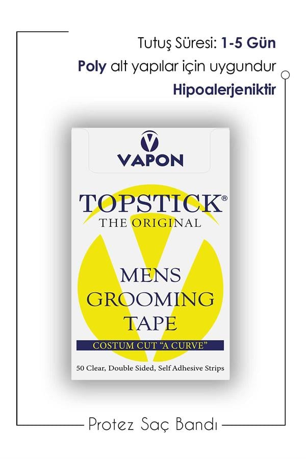 Vapon TapeVapon Tape | TOPSTICK The Original Protez Saç Bandı Oval (2,0cm x 7,5cm) 50 Adet Vapon Tape | TOPSTICK The Original Protez Saç Bandı Oval (2,0cm x 7,5cm) 50 Adet 182446000056