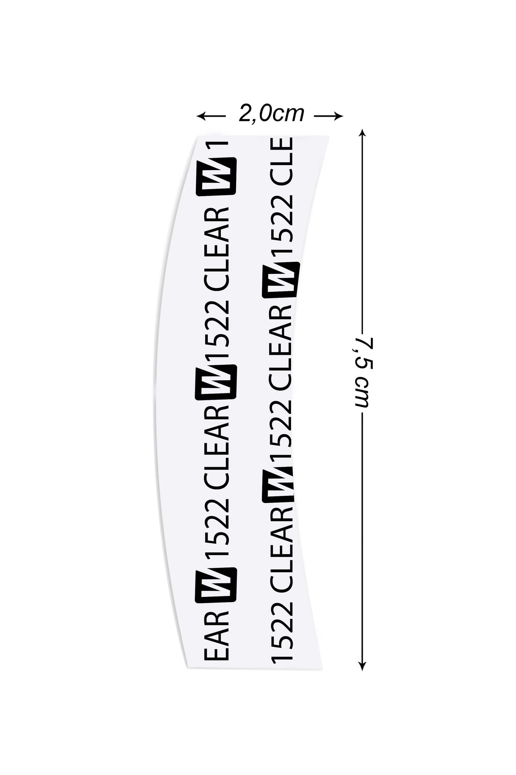Walker Tape 1522 Clear™ Protez Saç Bandı Oval 