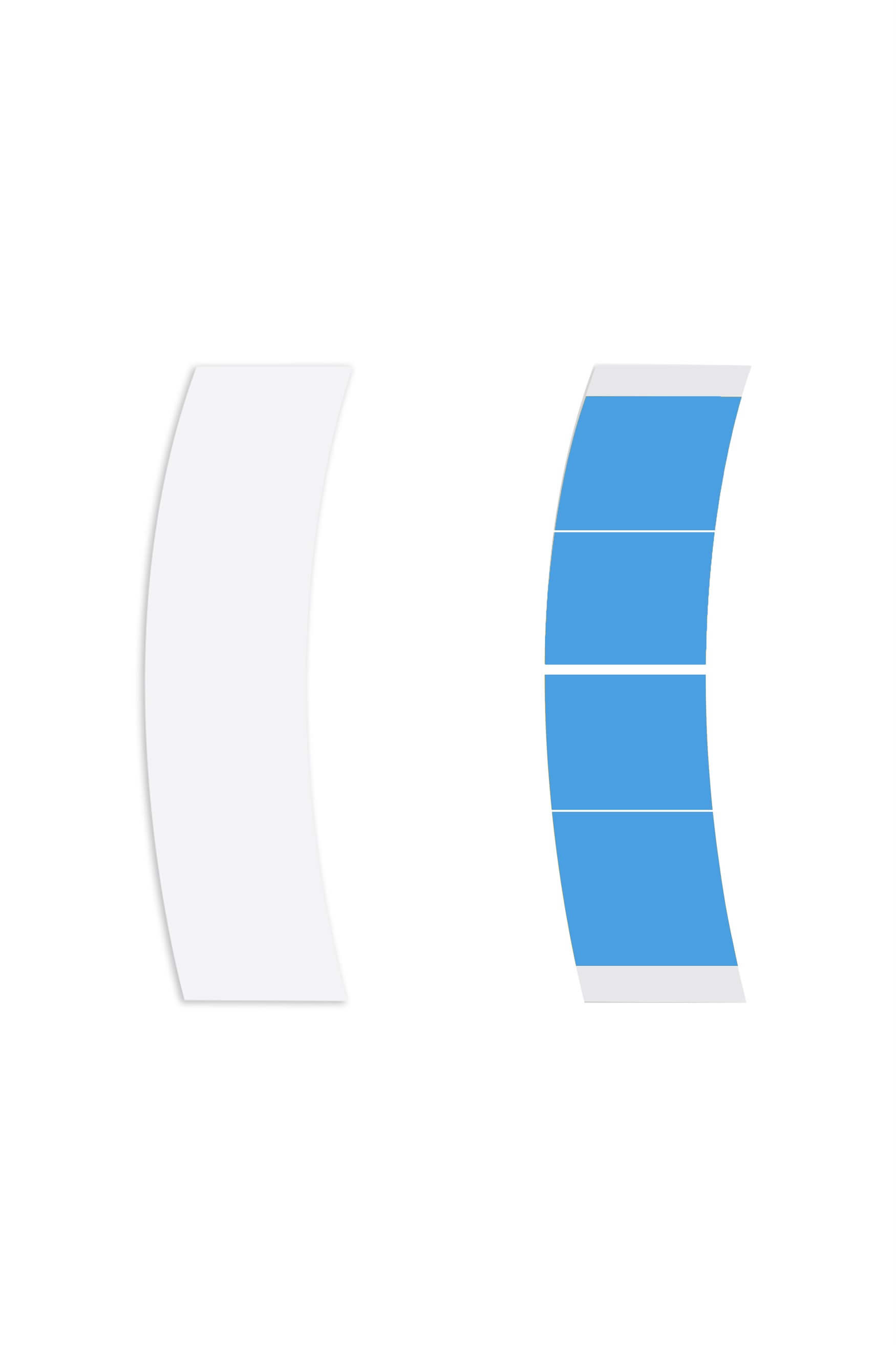 Walker Tape Lace Front Mini's™ Protez Saç Bandı Oval 3/4″ x 3″ (1,90 x 7,62 cm) 72 Adet
