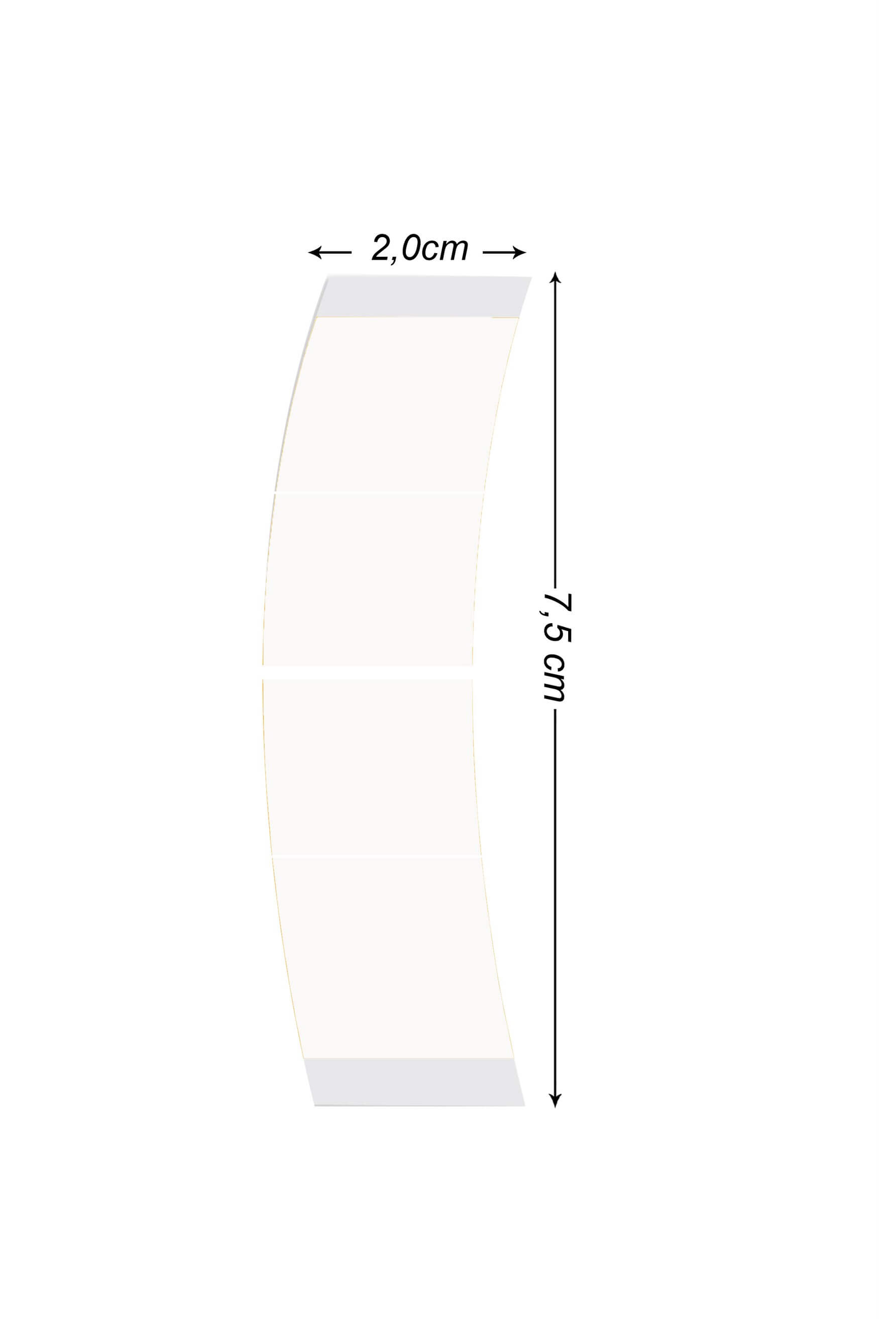 Walker Tape Pro-Flex II™ Mini's Protez Saç Bandı Oval (2,0cm x 7,5cm) 72 Adet
