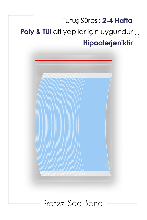 Walker TapeWalker Tape Lace Front™ Protez Saç Bandı Oval 