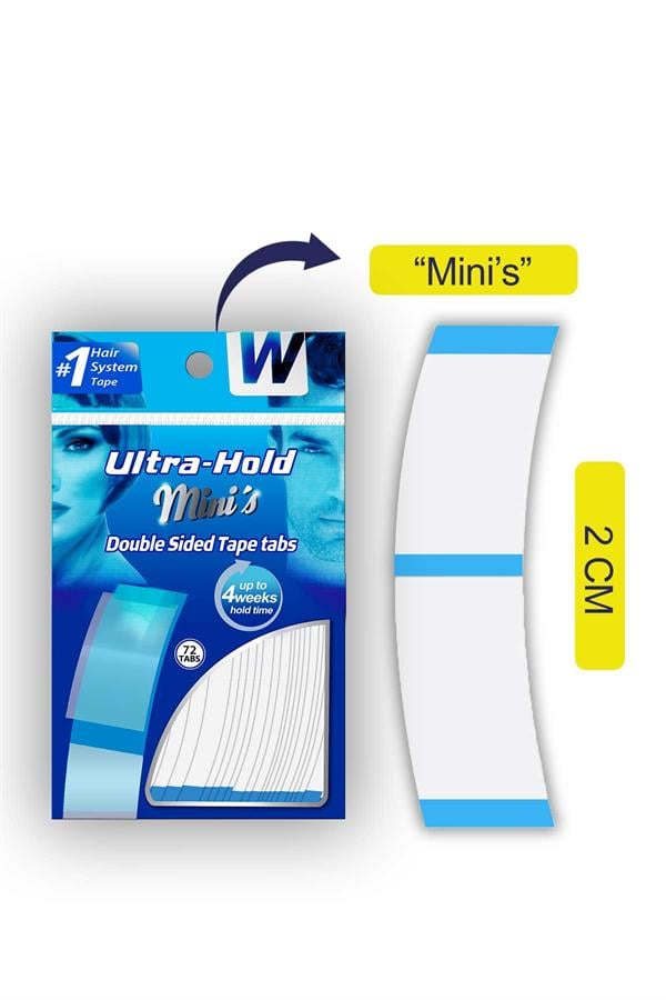 Walker TapeWalker Tape Ultra Hold Mini's Protez Saç Bandı 3/4″ x 3″ (1,90 x 7,62 cm) Walker Tape Ultra Hold Mini's Protez Saç Bandı 3/4″ x 3″ (1,90 x 7,62 cm) 856459002641