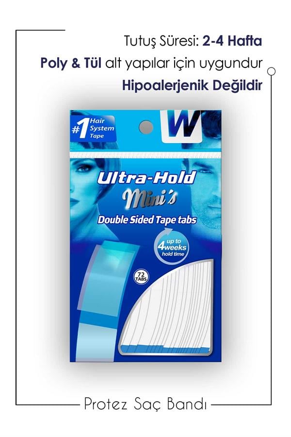 Walker TapeWalker Tape Ultra Hold Mini's Protez Saç Bandı 3/4″ x 3″ (1,90 x 7,62 cm) Walker Tape Ultra Hold Mini's Protez Saç Bandı 3/4″ x 3″ (1,90 x 7,62 cm) 856459002641