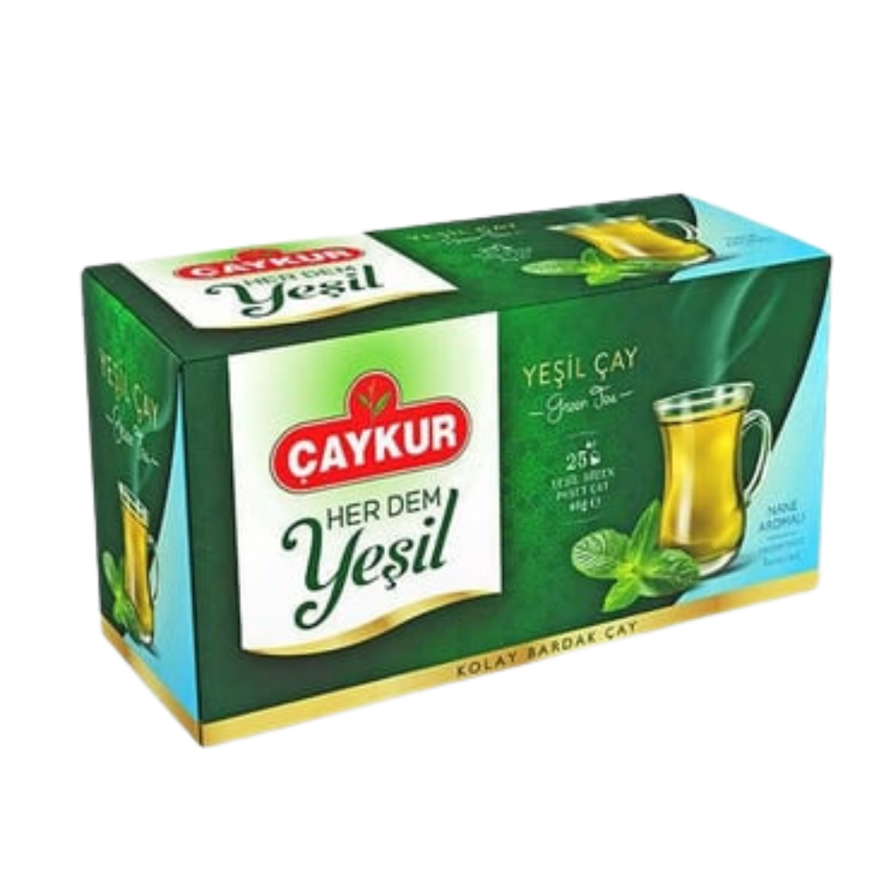 ÇAYKUR HER DEM NANE AROMALI YEŞİL ÇAY 25'LİBARDAK POSET ÇAYÇAYKUR112052