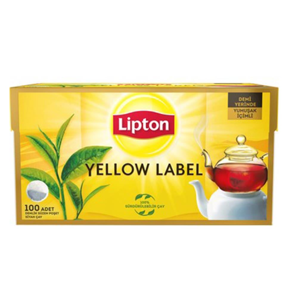 LİPTON YELLOW LABEL DEMLİK POŞET 100'LÜBARDAK POSET ÇAYLİPTON20039176