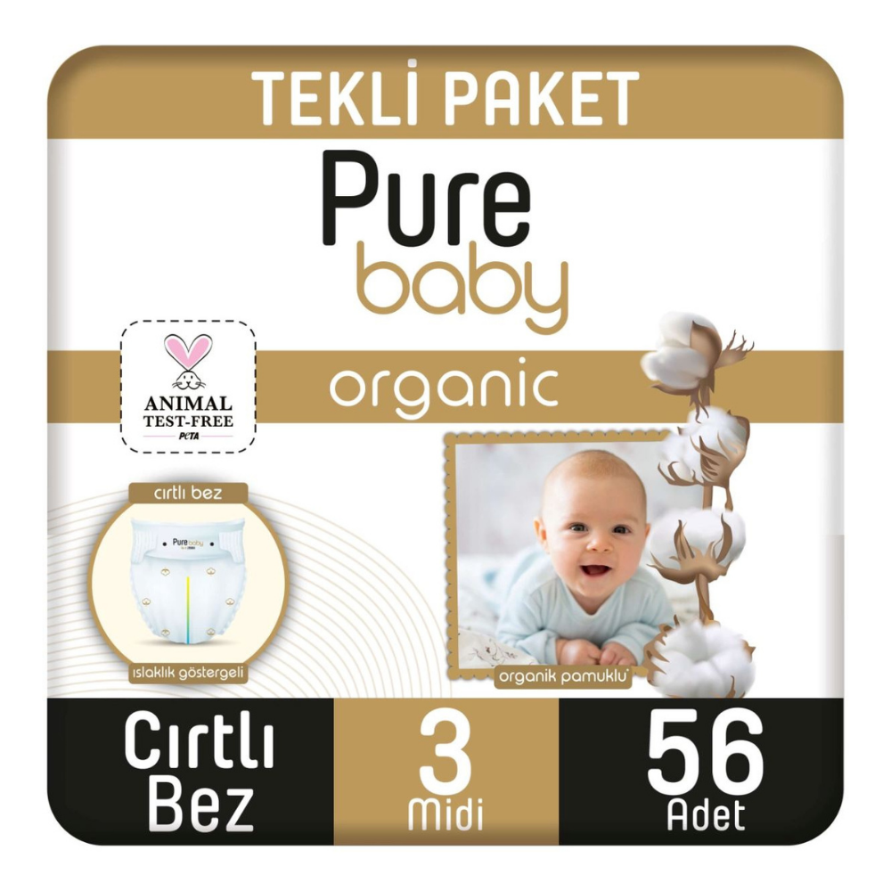 PURE BABY 4-9 KG 56 ADETBEBEK BEZİPURE BABY28004725