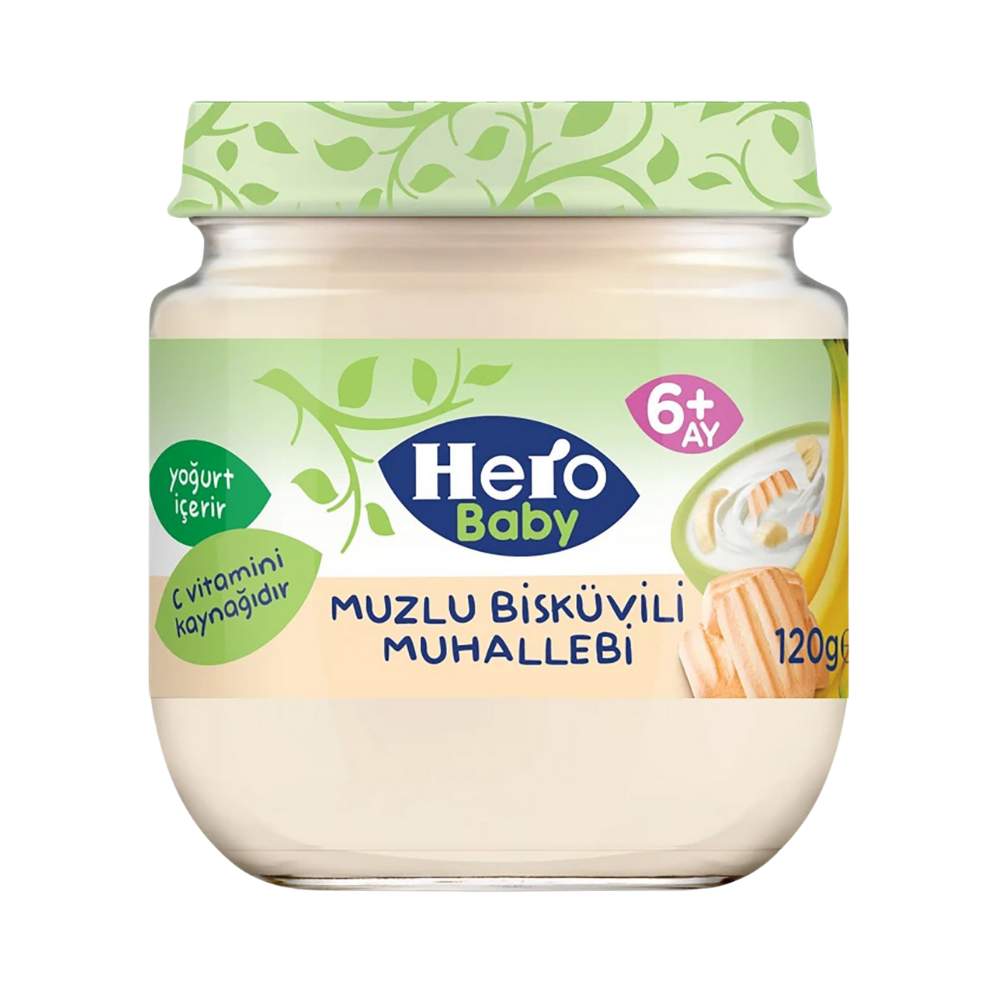 HERO BABY MUZLU BİSK.MUHALLEBI 120GBEBEK MAMASIHERO BABAY598401