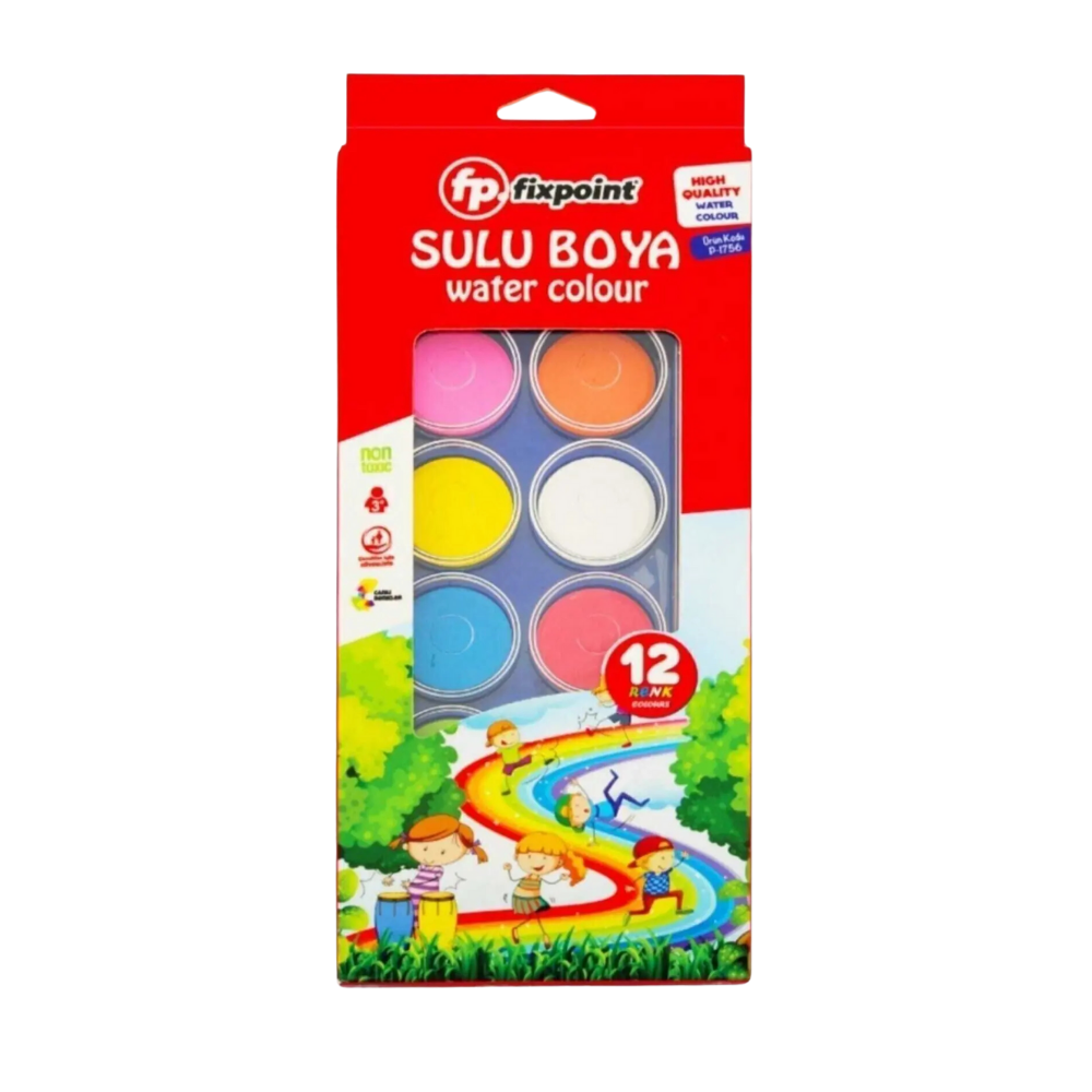 FİXPOİNT SULU BOYA 12 RENKBOYAFİXPOİNT03-P-1756