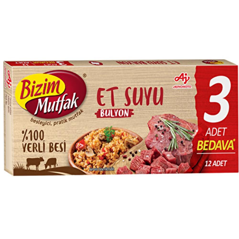 BİZİM MUTFAK BULYON BESİ ET 120G 12 LİBULYONBİZİM0644611