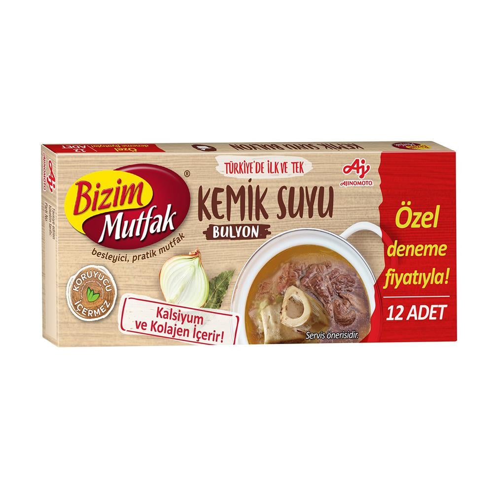 BİZİM MUTFAK BULYON KEMİK SUYU  120 GR 12 LİBULYONBİZİM0646709