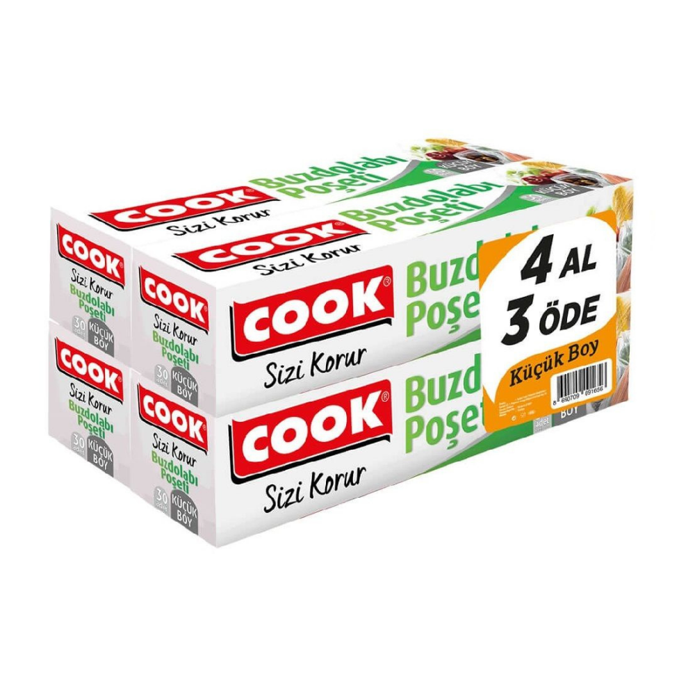COOK HEDİYELİ 3+1 BUZDOLABI POŞETİ KÜÇÜKBUZDOLABI POŞETİCOOK709091656