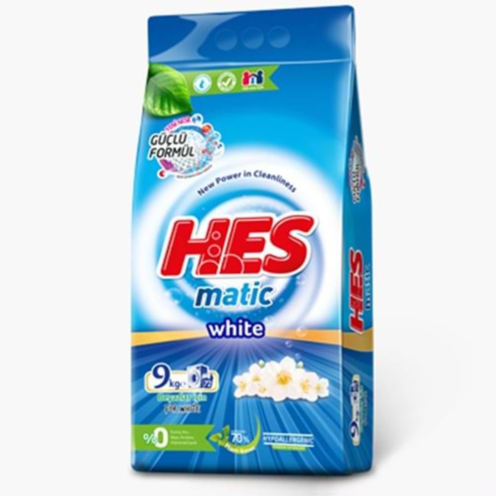 HES MATİK TOZ DETERJAN WHİTE  9000 GRÇAMAŞIR DETERJANIHES1022039