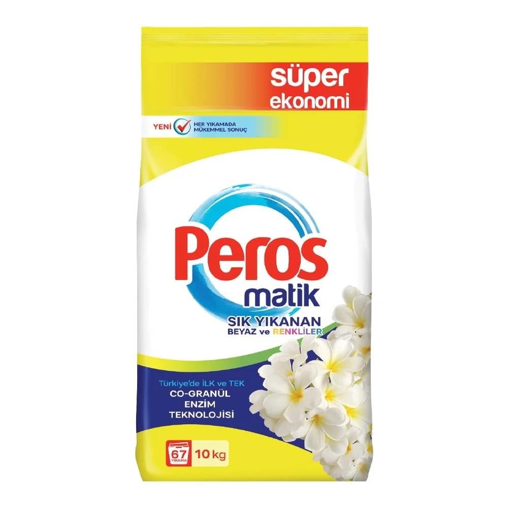 PEROS SIK YIKANAN BEYAZ VE RENKLİLER 10 KGÇAMAŞIR DETERJANIPEROSGD4801