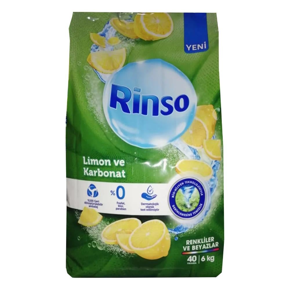 RİNSO LİMON KARBONAT TOZ DETERJAN 6 KGÇAMAŞIR DETERJANIRİNSO68505512
