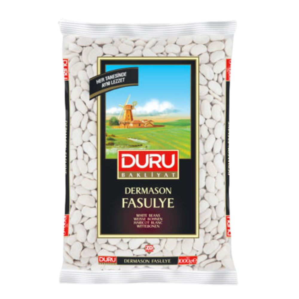 DURU B FASULYE DERMASON 8 MM 1000 GR.*12*FASULYEDURUAT40101