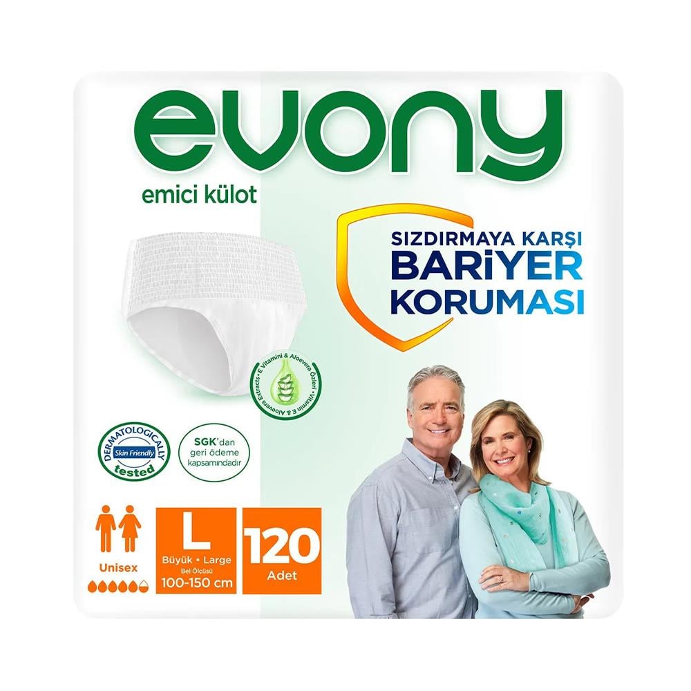 EVONY EMİCİ KÜLOT UNISEX LARGE 30X4HASTA BAKIM ÜRÜNLERİEVONY50004571