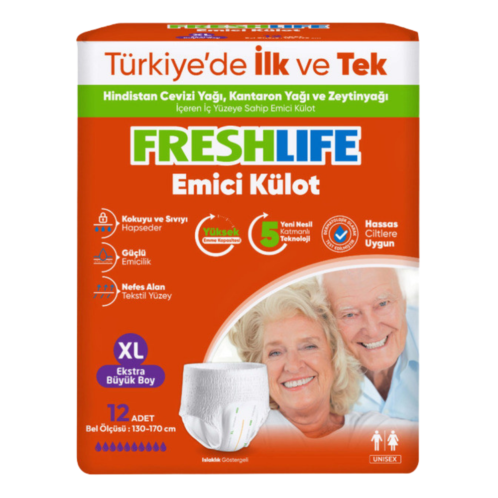 FRESHLIFE EMİCİ KÜLOT XLARGE 12 LİHASTA BAKIM ÜRÜNLERİFRESHLİFE28007029