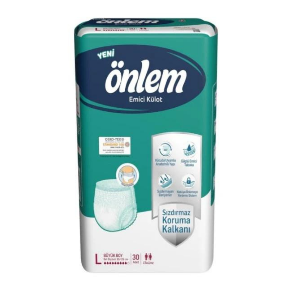 ÖNLEM EMİCİ KÜLOT EKO LARGE 30‘LUHASTA BAKIM ÜRÜNLERİÖNLEM8.73.5571