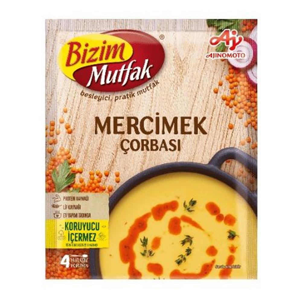BİZİM MUTFAK ÇORBA MERCİMEK 72GRHAZIR ÇORBABİZİM0647209