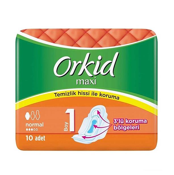 ORKİD MAXI NORMAL 1 BOY 10 ADETHİJYENİK PEDORKİDO8001090430458