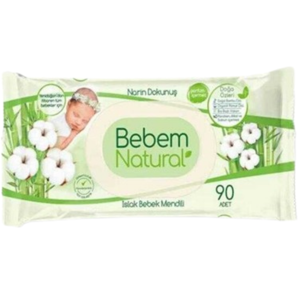 BEBEM NATURAL ISLAK BEBEK MENDİLİ 90 LIISLAK MENDİLMarkasız50004666