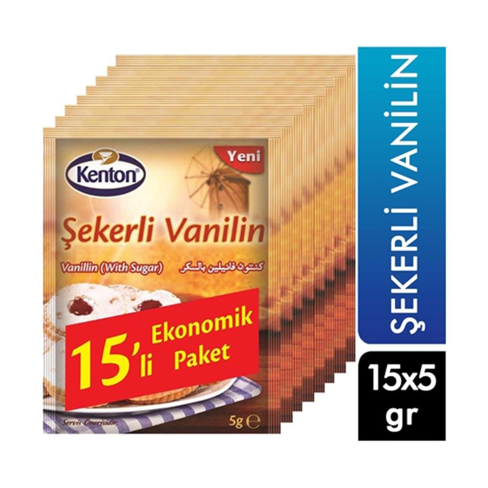 KENTON VANİLİN 15'LİKABARTMA TOZU VANALİN ŞEKERİKENTONKNT8690547019959
