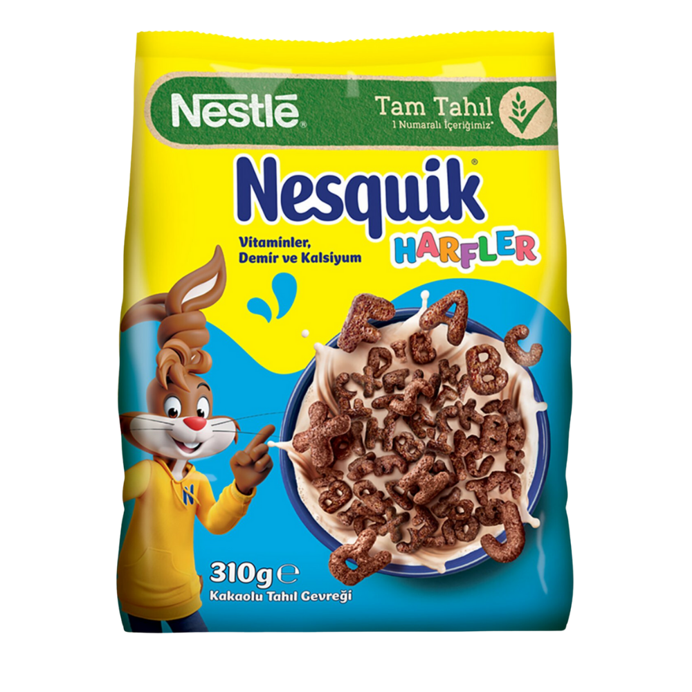 NESTLE NESQUİK MISIR GEVREĞİ HARFLER 310 GRKAHVALTILIK GEVREKNESTLE9771