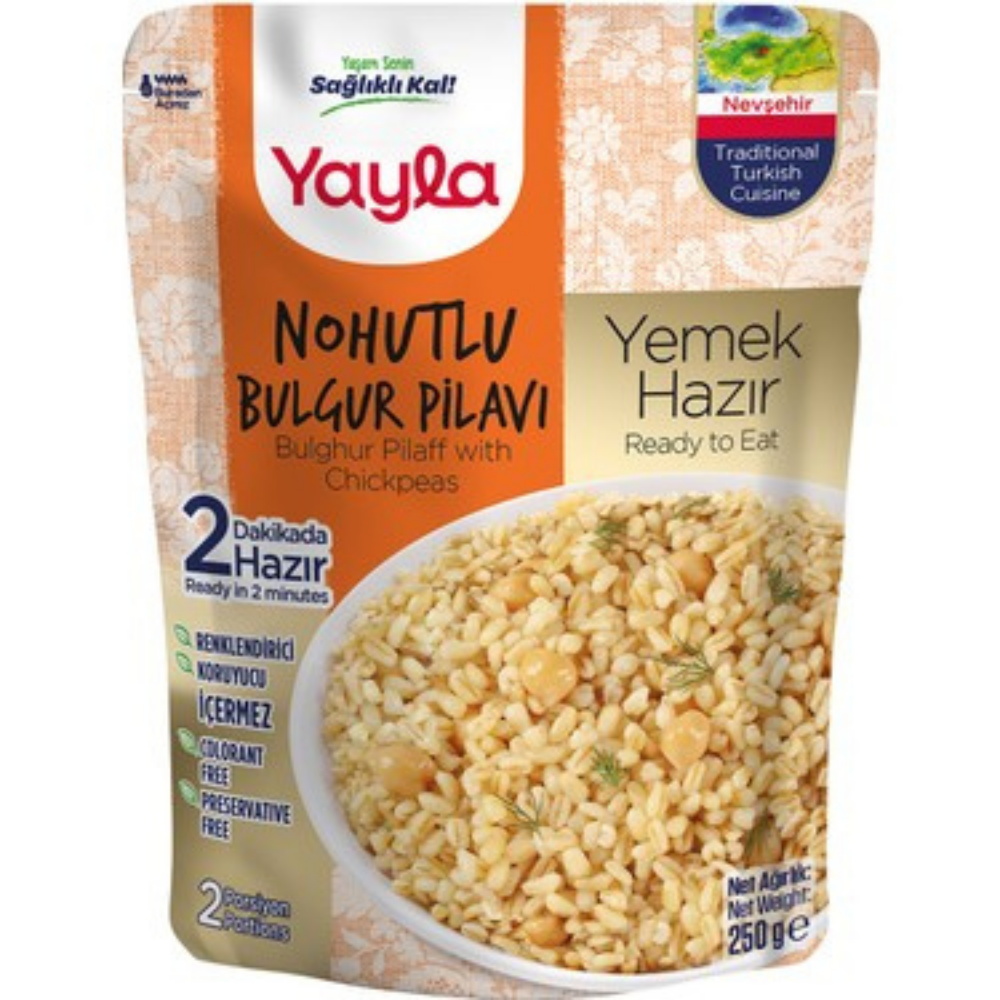 YAYLA NOHUTLU BULGUR PİLAVI 250 GRKategorisizMarkasızS8693374254364