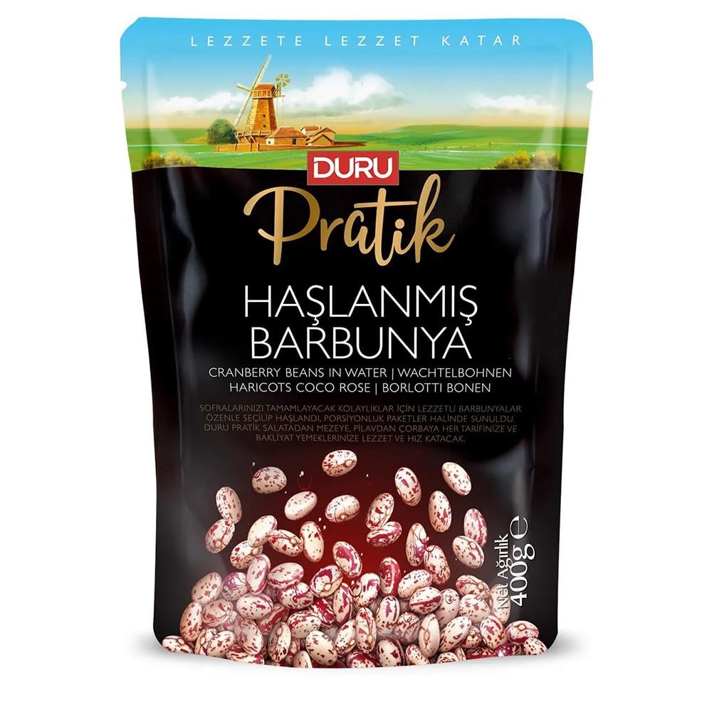DURU PRATİK HAŞLANMIŞ BARBUNYA 400 GRKONSERVEDURU15.00.001016