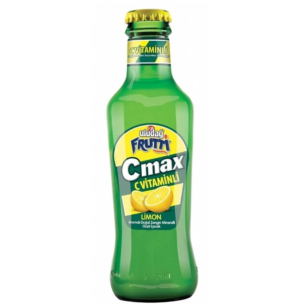ULUDAĞ FRUTTİ C MAX C VİTAMİNLİ MEYVELİ MADEN SUYU (LİMON) 200 MLMADEN SUYUULUDAĞ103-70109