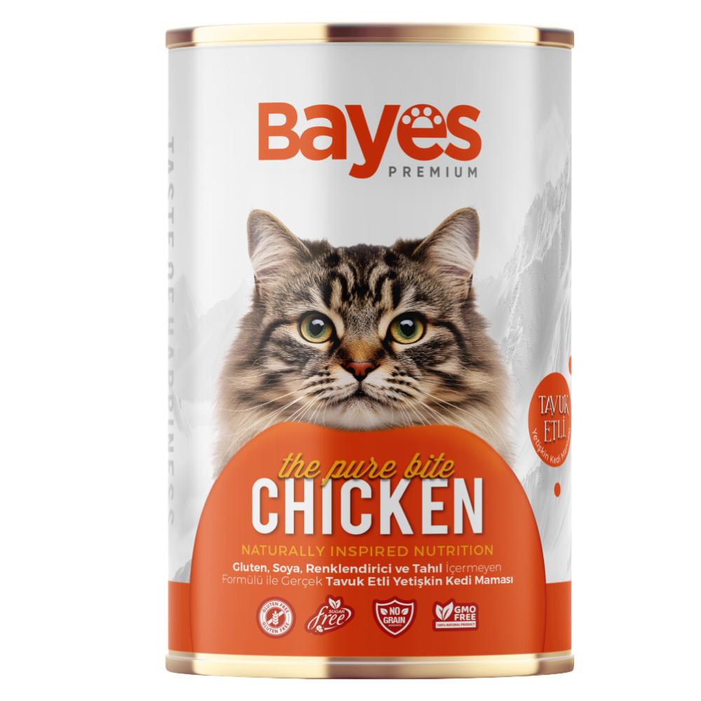 BAYES KEDİ YAŞ MAMA TAVUKLU YETİŞKİN 400 GRMAMABAYES760199