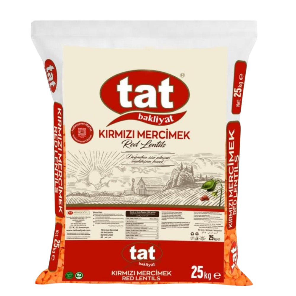 TAT B KIRMIZI MERCİMEK İTHAL 25 KGMERCİMEKTATS8692173019297