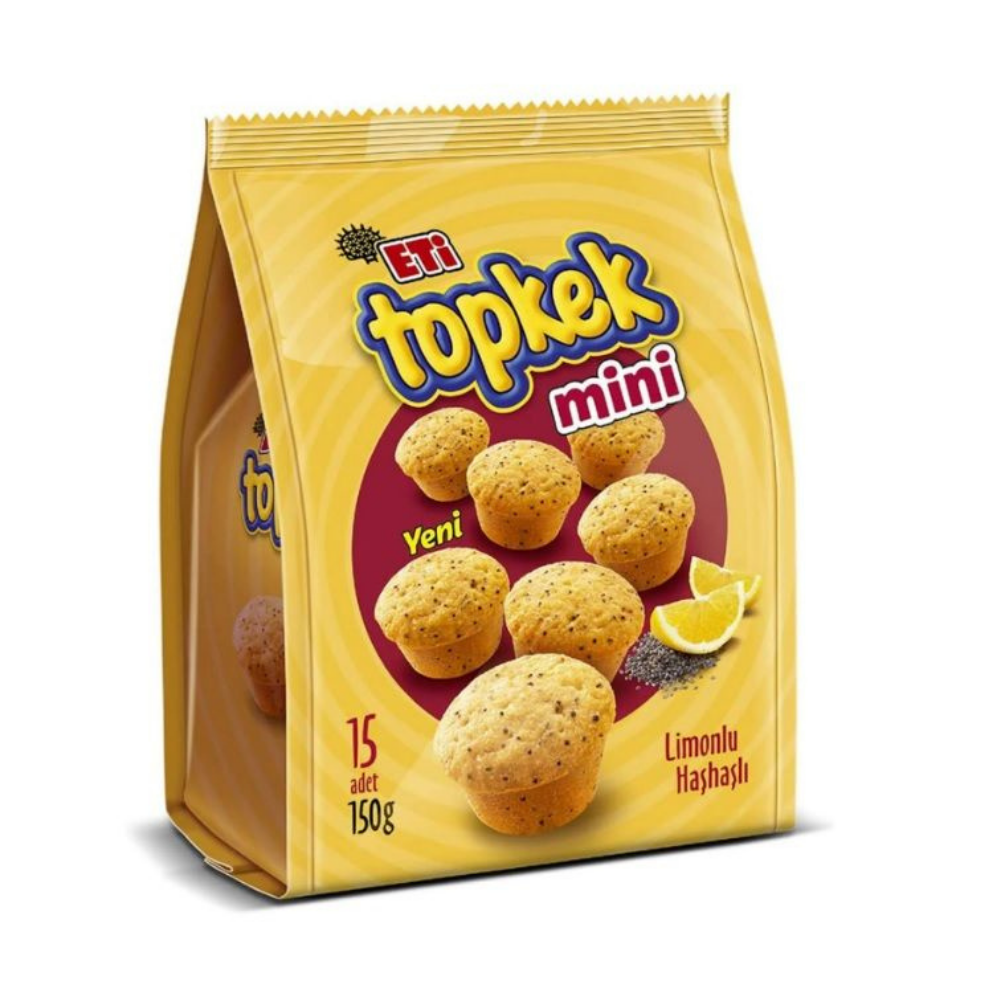 ETİ TOPKEK MİNİ LİMONLU HAŞHAŞLI 150 GMİNİ KEKETİ1817900