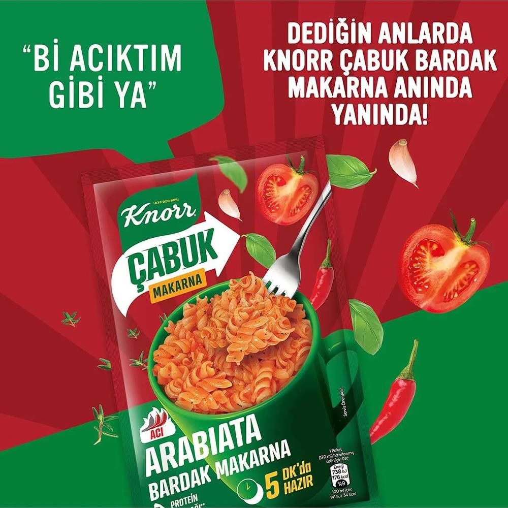 KNORR ÇABUK MAKARNA ARABIATA 48 GRNOODLEKNORR64351524