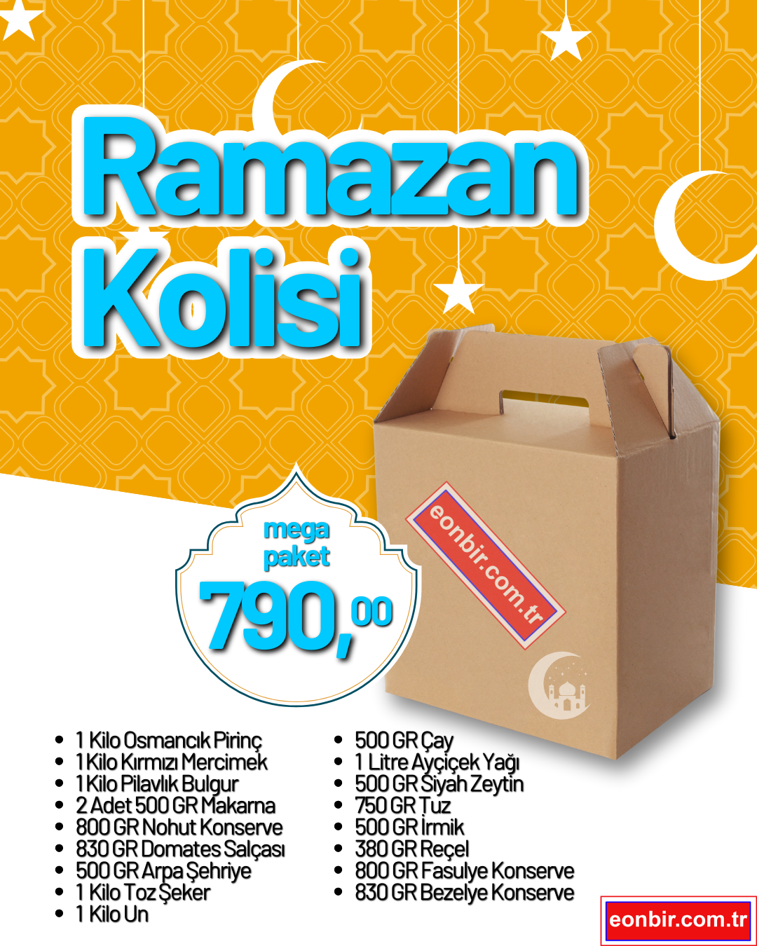 MEGA RAMAZAN KOLİSİÖZEL FIRSATLAREONBIR GROSSMEGARMZNKOLİ