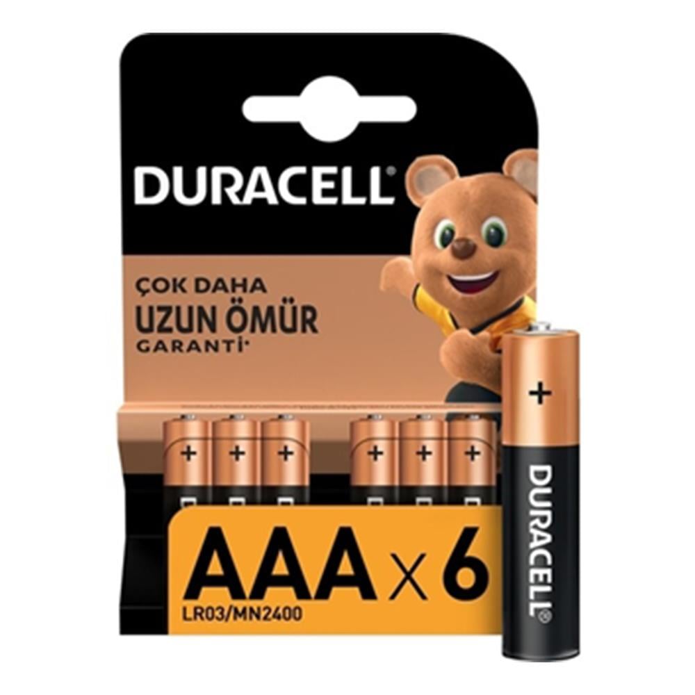 DURACELL İNCE PİL 6'LI AAAPİLDURACELL9398