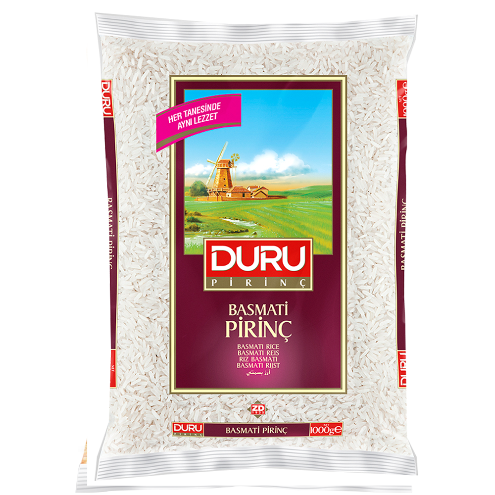 DURU BASMATİ PİRİNÇ 1000 GRPİRİNÇDURU15.00.00444