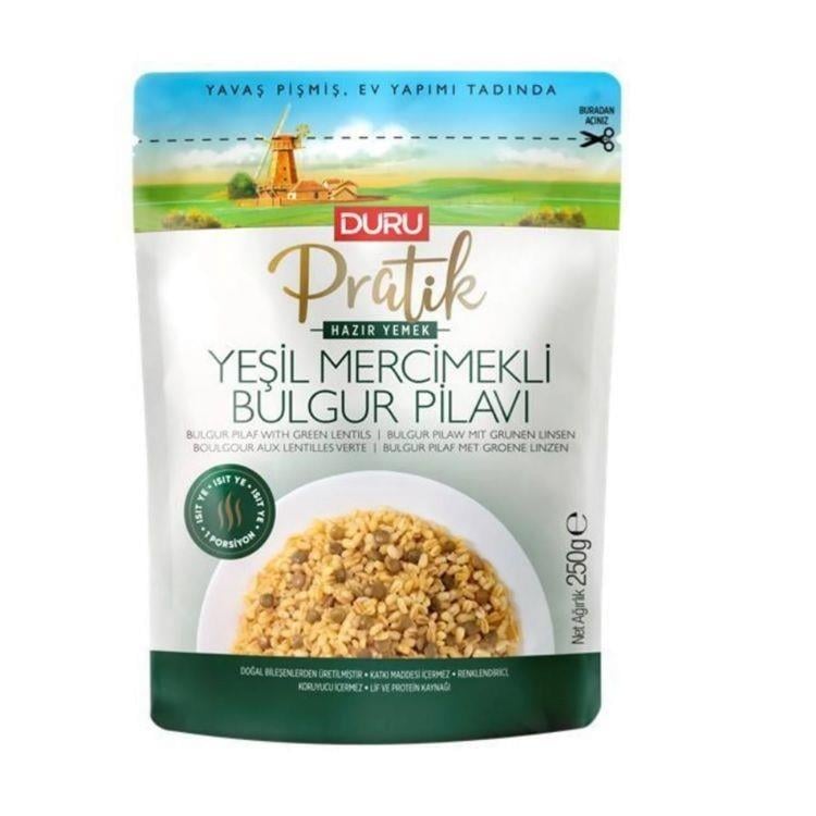 DURU PRATİK MERCİMEKLİ BULGUR PİLAVI 250 GRPRATİK YEMEKDURU852-8