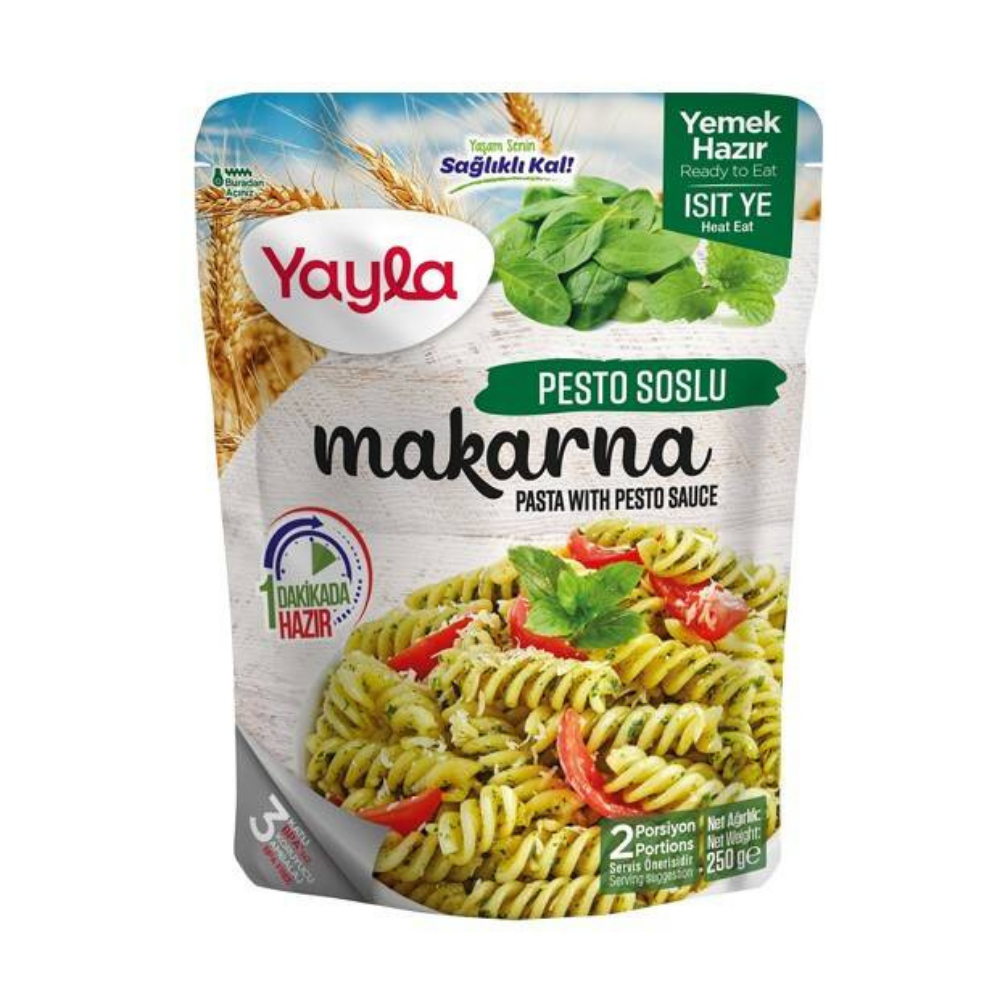 YAYLA PESTO SOSLU MAKARNA 250 GRPRATİK YEMEKYAYLA1 711